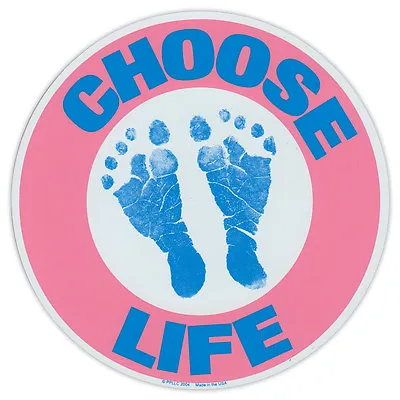 Round Magnet - Choose Life - Pro Life Anti Abortion - Magnetic Bumper Sticker • $7.99