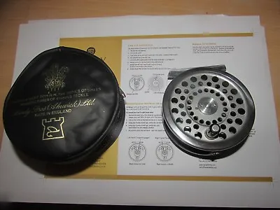 Good Used Vintage Hardy Alnwick Marquis 6 Trout Fly Fishing Reel 3.25  + Case • $111.89