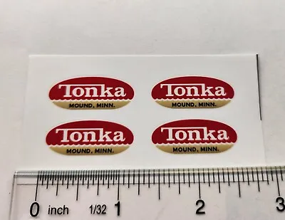 Tonka Logo Sticker 1962 To 1963 Vintage Truck Oval Vinyl Decals • $4.99