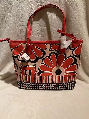 NWT Coach Poppy Orange Flower Tote • $80