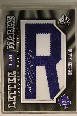 2010-11 SP Game Used Edition Letter Marks  R  35/50 Nazem Kadri LM-NK Auto RC • $29.43