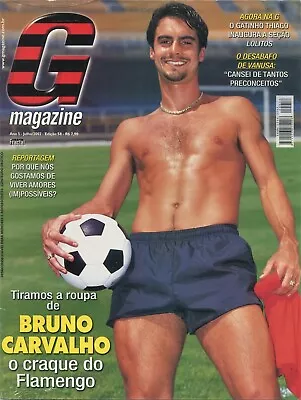 GAY MAGAZINE BRAZIL 2002 - July #58 Man Soccer Player Bruno Carvalho • $36.90