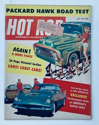 VTG Hot Rod Magazine May 1958 Vol 11 No. 5 Packard Hawk Road Test • $17.95