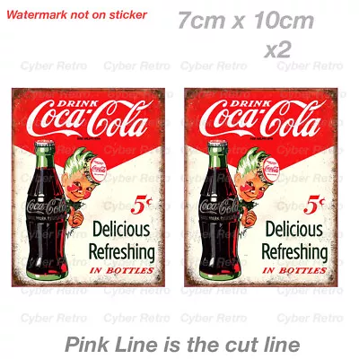 Coca Cola Old Style Sign Delicious Refreshing Bottle Vintage Rusty Sticker  • $7