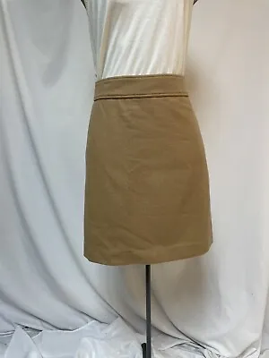 J Crew Skirt Size 6 Camel Color 29X18.5 Wool Blend Stretch Career Essentials • $15.99