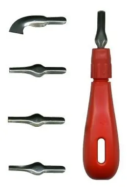 Major Brushes Print Making Lino Cutter Handle With 5 Detachable Assorted Blades • £5.99