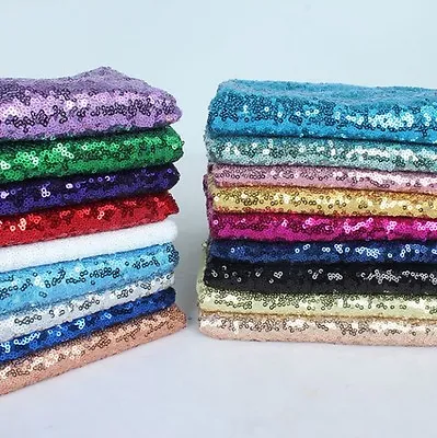 £1.25 • Buy Sequin Fabric Novelty Sparkly Shiny Bling Material Cloth 130cm Wide 1, 1/2 Metre