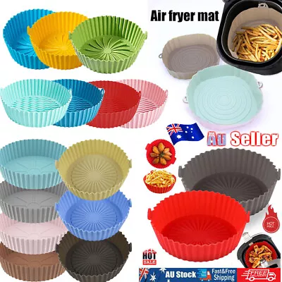 Air Fryer Silicone Pot AirFryer Accessories Baking Basket Replacement Liners NVN • $12.96