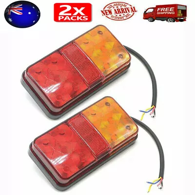 LED TRAILER TAIL LIGHTS TRUCK CARAVAN UTE BOAT LIGHT SCREW Waterproof IP67 ADR • $11.80