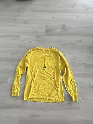 $19 • Buy Nike Team Brasil Long Sleeve Shirt Yellow Football Soccer Brazil Men’s Medium