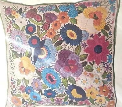 Bucilla Creative Vintage Needlecraft Crewel Embroidery Kit Multi Fleur #8687 • $54.96