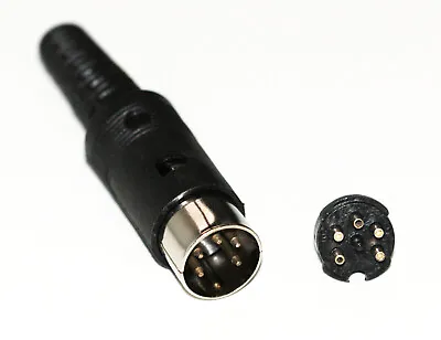 DIN / Mini DIN Cable Connectors Plug / Socket 3 4 5 6 7 8 9 10 13 Pin • £5.20