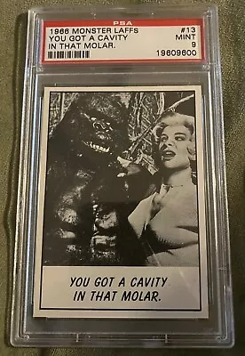 1966 Monster Laffs #13 YOU GOT A CAVITY IN THAT MOLAR PSA 9 • $27.99