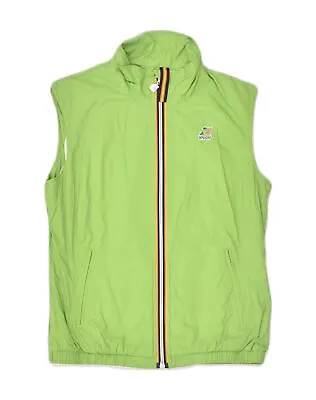 K-WAY Womens Waterproof Gilet UK 14 Large Green Polyamide YQ16 • $24.17