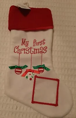 Baby's First Christmas Stocking Photo Pocket • £14.46