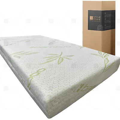 Bamboo Memory Foam Mattress Topper Size Available 2.5cm & 5cm Thick • £38.99