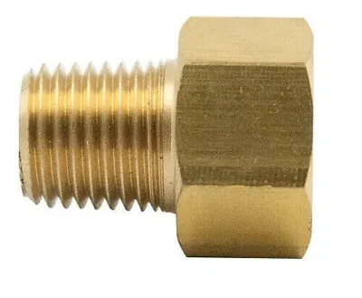 (10 Pack) 1/8  NPT Male X 1/4  Inverted Flare 7/16-24 Brass Fitting • $12.95