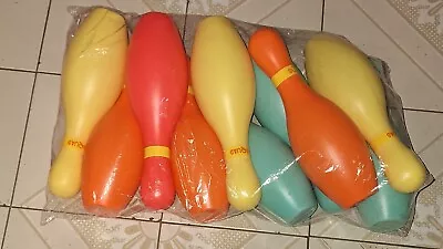 Plastic Bowling Pins Set For Kids And Adults Set With 10 Pins • $24.99