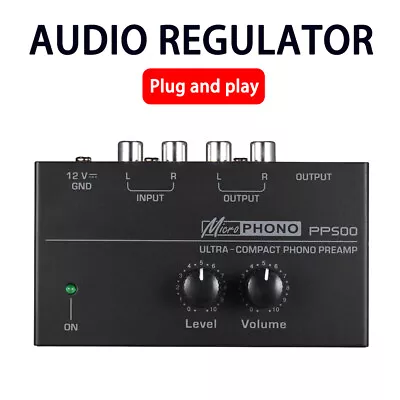 New Phono Turntable Preamp Ultra Low Noise Independent Volume Control Phonograph • $19.88