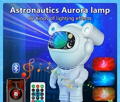 Galaxy Star Projector LED Night Lamp For Kids Adults With Music • £13.99