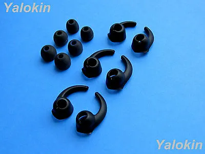 12pcs (BK-RND-STB) Round And Stabilizer Eartips Set For Jaybird X3 Headphones • $40.08