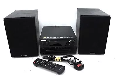 PANASONIC SA-PMX82 CD Stereo System W/ 2 Speakers & Remote - N35 • £9.99