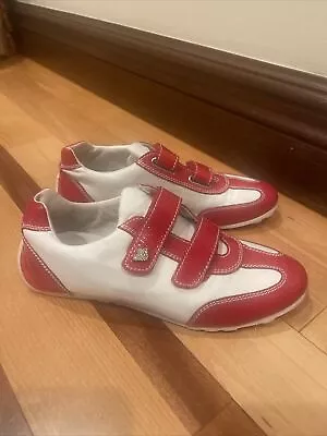 Moschino Love Boy Sneakers Red/White Size 37EU/4.5 US Used • $40