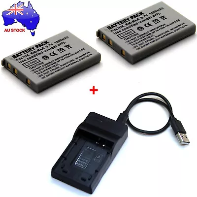 AUS Battery / Charger For Nikon Coolpix S10 P520 P530 P5000 P5100 P6000 Camera • $20.88