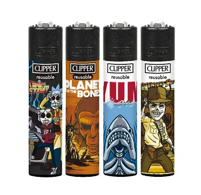 £10.99 • Buy VINTAGE MOVIE CLIPPER LIGHTERS - Back 2 Future Rick & Morty - Jaws Indiana Jones