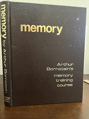 ARTHUR BORNSTEIN'S MEMORY TRAINING COURSE - Hardcover Textbook * • $23.99