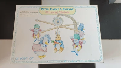 £31.58 • Buy Peter Rabbit Musical Baby Mobile W/ Box Vintage Eden Beatrix Potter