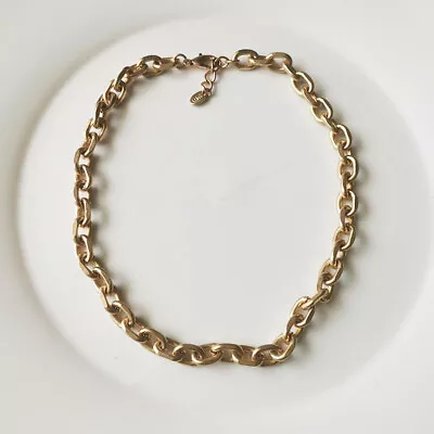 $10.25 • Buy New 16  Zara Heavy Thick Chain Necklace Gift Vintage Women Party Holiday Jewelry