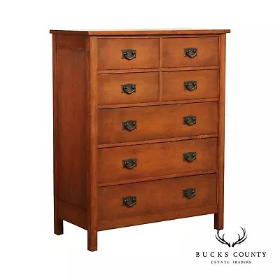 Stickley Mission Style Oak High Chest • $1995