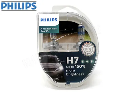 Philips H7 X-tremeVision Pro150 Headlight Halogen Bulbs | 12972XVPS2 | Pack Of 2 • $34.99