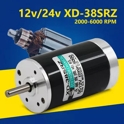 12V/24V DC Permanent Magnet Motor 10W Miniature High Speed Reversible Motor  • $24.99