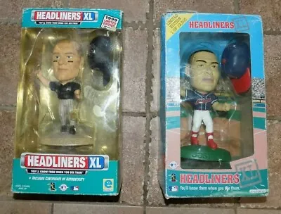 Set Of 2 Headliners XL Baseball Bobbleheads - Matt Williams / David Justice COA • $45