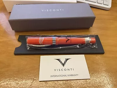 Visconti Woodstock Collection Orange Sunshine Edition Fountain Pen Steel Nib • $149