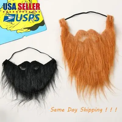 Costume Halloween Prom Props Fake Beard Moustache Wig Fancy Dress Facial Hair • $7.87