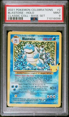 $49 • Buy 2021 Pokemon Celebrations Classic Collection 2 Blastoise Holo PSA 9