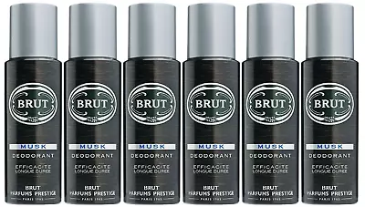 Brut Musk Deodorant Bodyspray 200ml Can 6 Pack • £16.90