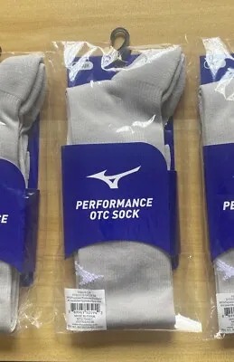 Mizuno Performance OTC Baseball/softball Socks Light Grey Large • $8.50