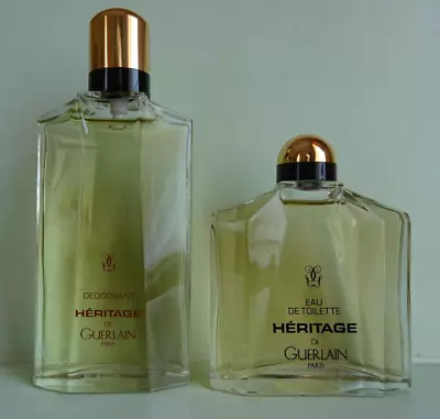 GUERLAIN 'HERITAGE' VINTAGE 90s FACTICE/DUMMY DISPLAY BOTTLES X 2 • £40