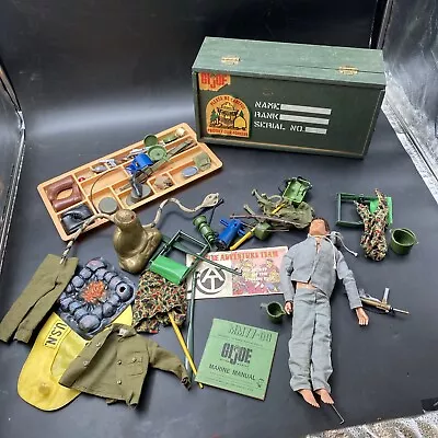 1960s 70s GI Joe Action Figure Footlocker Accessories Snakes Gems Guns • $154.99