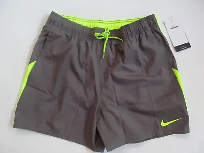 Nike Stretch Swim NESSB500 737  Man Grey/volt  Shorts M  Brand New $60 • $19.99
