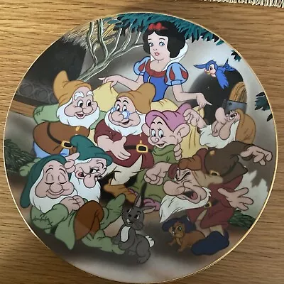 Disney Cartoon Classics Plate By Kenleys Ltd Snow White Seven Dwarfs Plate • £5