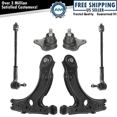 $96.32 • Buy Lower Control Arm Ball Joint & Tie Rod End 6 Piece Kit Set For Beetle Golf Jetta