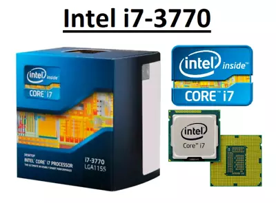 Intel Core I7-3770 SR0PK Quad Core Processor 3.4 GHz Socket LGA1155 77W CPU • £87.59