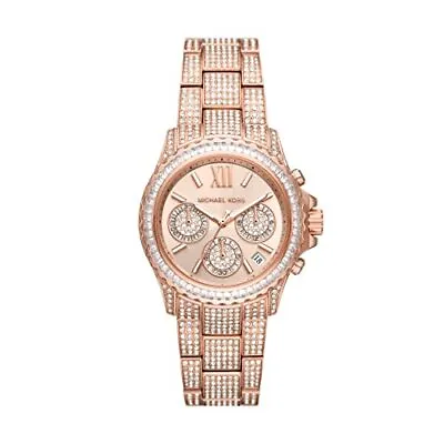 Michael Kors Everest Chronograph Rose Gold-Tone Stainless Steel Watch MK7235 • $159