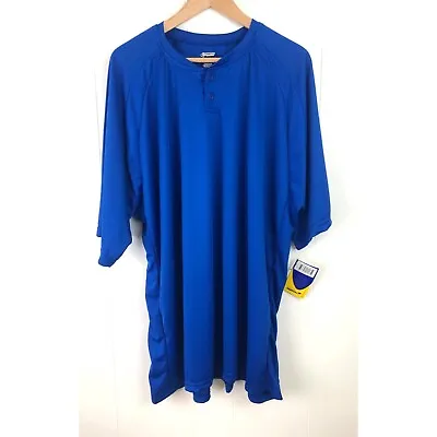 Champro Sports Dri-Gear Mens Size 3XL Blue Short Sleeve Baseball Softball Jersey • $12.99