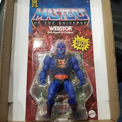 Mattel Masters Of The Universe WEBSTOR Evil Master Of Escape! W/comic Book- New • $27.99